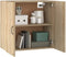 vidaXL - Wandkast - 60x31x60 - cm - bewerkt - hout - hoogglans - wit
