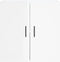 vidaXL - Wandkast - 60x31x60 - cm - bewerkt - hout - hoogglans - wit