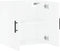 vidaXL - Wandkast - 60x31x60 - cm - bewerkt - hout - hoogglans - wit