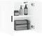 vidaXL - Wandkast - 60x31x60 - cm - bewerkt - hout - hoogglans - wit