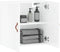 vidaXL - Wandkast - 60x31x60 - cm - bewerkt - hout - hoogglans - wit
