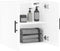 vidaXL - Wandkast - 60x31x60 - cm - bewerkt - hout - hoogglans - wit