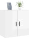 vidaXL - Wandkast - 60x31x60 - cm - bewerkt - hout - hoogglans - wit