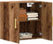vidaXL - Wandkast - 60x31x60 - cm - bewerkt - hout - oud - houtkleurig