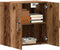 vidaXL - Wandkast - 60x31x60 - cm - bewerkt - hout - oud - houtkleurig