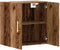 vidaXL - Wandkast - 60x31x60 - cm - bewerkt - hout - oud - houtkleurig