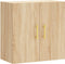 vidaXL - Wandkast - 60x31x60 - cm - bewerkt - hout - sonoma - eikenkleurig