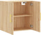 vidaXL - Wandkast - 60x31x60 - cm - bewerkt - hout - sonoma - eikenkleurig
