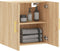 vidaXL - Wandkast - 60x31x60 - cm - bewerkt - hout - sonoma - eikenkleurig