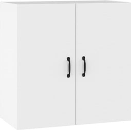vidaXL - Wandkast - 60x31x60 - cm - bewerkt - hout - wit