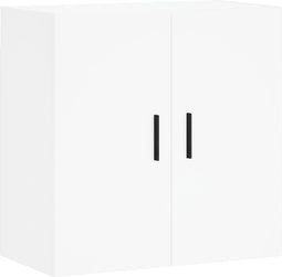 vidaXL - Wandkast - 60x31x60 - cm - bewerkt - hout - wit