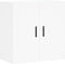 vidaXL - Wandkast - 60x31x60 - cm - bewerkt - hout - wit