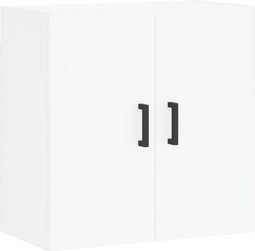 vidaXL - Wandkast - 60x31x60 - cm - bewerkt - hout - wit