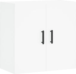 vidaXL - Wandkast - 60x31x60 - cm - bewerkt - hout - wit