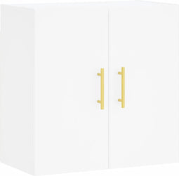 vidaXL - Wandkast - 60x31x60 - cm - bewerkt - hout - wit