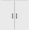 vidaXL - Wandkast - 60x31x60 - cm - bewerkt - hout - wit