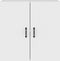 vidaXL - Wandkast - 60x31x60 - cm - bewerkt - hout - wit