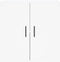 vidaXL - Wandkast - 60x31x60 - cm - bewerkt - hout - wit