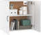 vidaXL - Wandkast - 60x31x60 - cm - bewerkt - hout - wit