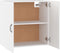 vidaXL - Wandkast - 60x31x60 - cm - bewerkt - hout - wit