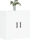 vidaXL - Wandkast - 60x31x60 - cm - bewerkt - hout - wit