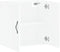 vidaXL - Wandkast - 60x31x60 - cm - bewerkt - hout - wit