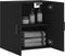 vidaXL - Wandkast - 60x31x60 - cm - bewerkt - hout - zwart
