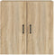 vidaXL - Wandkast - 60x31x60 - cm - bewerkt - hout - zwart