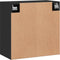 vidaXL - Wandkast - 60x31x60 - cm - bewerkt - hout - zwart