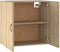 vidaXL - Wandkast - 60x31x60 - cm - bewerkt - hout - zwart