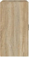 vidaXL - Wandkast - 60x31x60 - cm - bewerkt - hout - zwart
