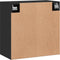 vidaXL - Wandkast - 60x31x60 - cm - bewerkt - hout - zwart