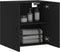 vidaXL - Wandkast - 60x31x60 - cm - bewerkt - hout - zwart