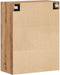 vidaXL - Wandkast - 60x31x70 - cm - bewerkt - hout - artisanaal - eikenkleur