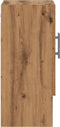 vidaXL - Wandkast - 60x31x70 - cm - bewerkt - hout - artisanaal - eikenkleur