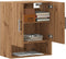 vidaXL - Wandkast - 60x31x70 - cm - bewerkt - hout - artisanaal - eikenkleur