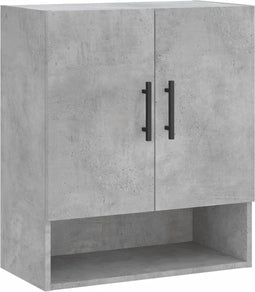 vidaXL - Wandkast - 60x31x70 - cm - bewerkt - hout - betongrijs