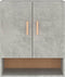 vidaXL - Wandkast - 60x31x70 - cm - bewerkt - hout - betongrijs