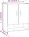 vidaXL - Wandkast - 60x31x70 - cm - bewerkt - hout - betongrijs