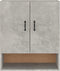 vidaXL - Wandkast - 60x31x70 - cm - bewerkt - hout - betongrijs