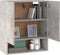 vidaXL - Wandkast - 60x31x70 - cm - bewerkt - hout - betongrijs