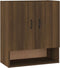 vidaXL - Wandkast - 60x31x70 - cm - bewerkt - hout - bruin - eikenkleur