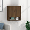 vidaXL - Wandkast - 60x31x70 - cm - bewerkt - hout - bruin - eikenkleur