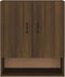 vidaXL - Wandkast - 60x31x70 - cm - bewerkt - hout - bruin - eikenkleur