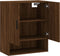 vidaXL - Wandkast - 60x31x70 - cm - bewerkt - hout - bruin - eikenkleur