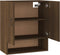 vidaXL - Wandkast - 60x31x70 - cm - bewerkt - hout - bruin - eikenkleur