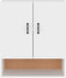 vidaXL - Wandkast - 60x31x70 - cm - bewerkt - hout - gerookt - eikenkleurig