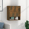 vidaXL - Wandkast - 60x31x70 - cm - bewerkt - hout - gerookt - eikenkleurig