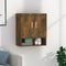 vidaXL - Wandkast - 60x31x70 - cm - bewerkt - hout - gerookt - eikenkleurig