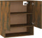 vidaXL - Wandkast - 60x31x70 - cm - bewerkt - hout - gerookt - eikenkleurig